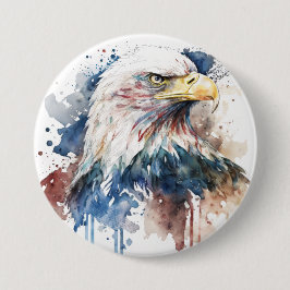 Patriotic Eagle Ronde Button 7,6 Cm