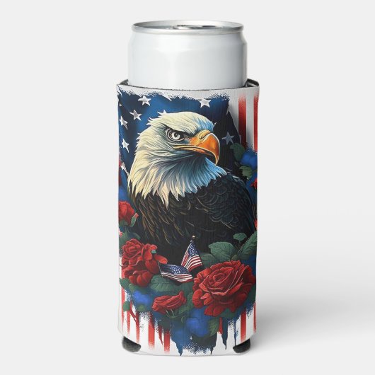 Patriotic Eagle Seltzer Blikjeskoeler (Seltzer Voorkant)