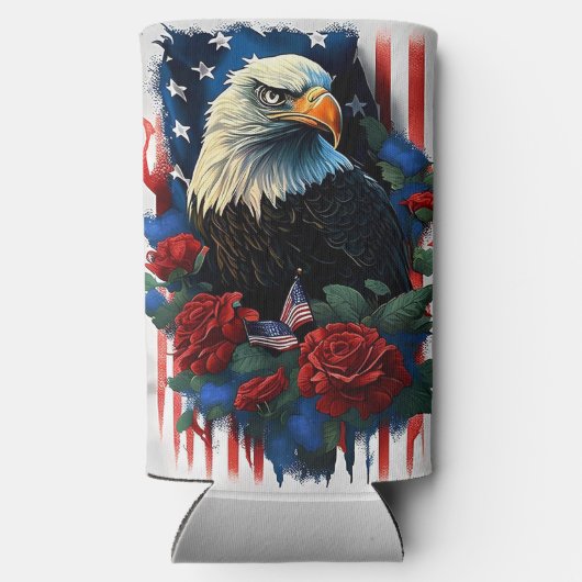 Patriotic Eagle Seltzer Blikjeskoeler (Achterkant)