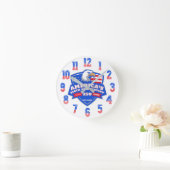 Patriotic Eagle Shield 250ste Jubileum Acryl Ronde Klok (Huis)