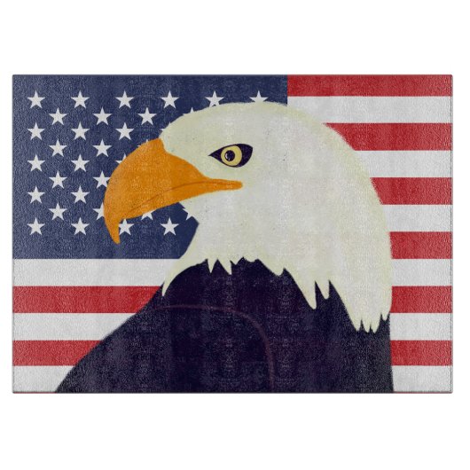 Patriotic Eagle Snijplank (Voorkant)