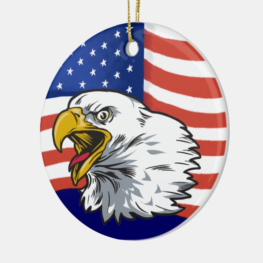Patriotic Eagle - SRF Keramisch Ornament (Links)
