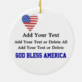 Patriotic Eagle - SRF Keramisch Ornament (Achterkant)