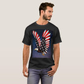 Patriotic Eagle T-Shirt – Bold American Spirit in  (Voorkant volledig)