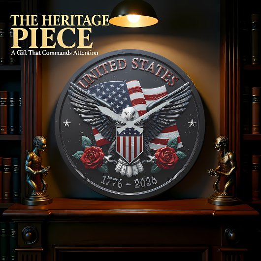 Patriotic Eagle United States Grote Klok