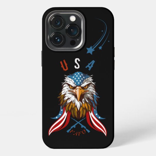 Patriotic Eagle USA FAFO iPhone Hoesje (Achterkant)