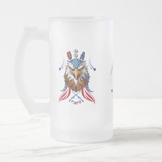 Patriotic Eagle USA FAFO Patriottische Mok (Links)