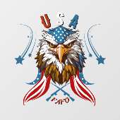 *Patriotic Eagle USA FAFO Raamsticker (Vel)