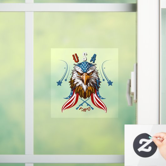 *Patriotic Eagle USA FAFO Raamsticker (Huis)