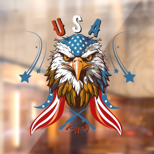*Patriotic Eagle USA FAFO Raamsticker (Vel 2)