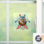 Patriotic Eagle USA FAFO Raamsticker (Huis)