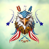 Patriotic Eagle USA FAFO Raamsticker (Vel 3)