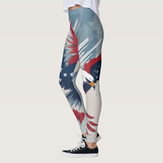 Patriotic Eagle USA Leggings (Links)