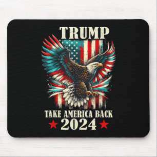 Patriotic Eagle USA Vlag Trump 2024 Take America B Muismat
