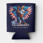 Patriotic Eagle Verenigde Staten op 4 juli Blikjeskoeler (Voorkant)