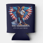 Patriotic Eagle Verenigde Staten op 4 juli Blikjeskoeler (Achterkant)