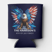 Patriotic Eagle Verenigde Staten op 4 juli Blikjeskoeler (Voorkant)
