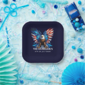 Patriotic Eagle Verenigde Staten op 4 juli Papieren Bordje (Feest)