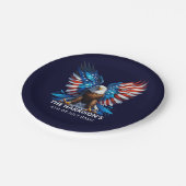 Patriotic Eagle Verenigde Staten op 4 juli Papieren Bordje (Gekanteld)