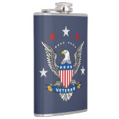 Patriotic Eagle Veteran Heupfles (Rechts)