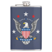 Patriotic Eagle Veteran Heupfles (Voorkant)