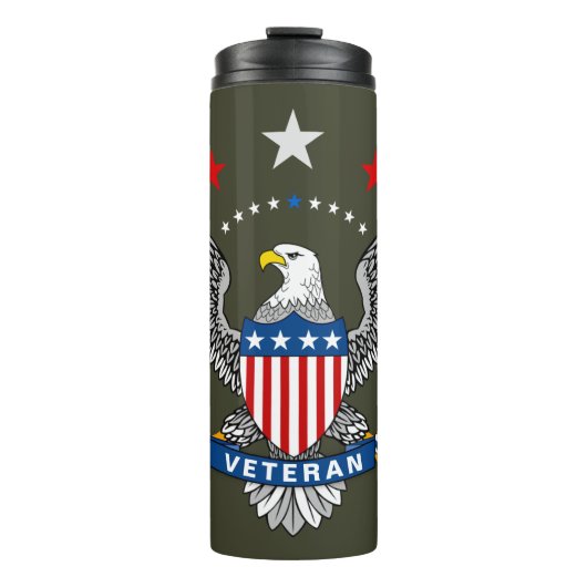Patriotic Eagle Veteran Thermosbeker (Voorkant)