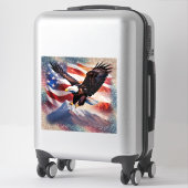 Patriotic Eagle Vinyl Sticker (Koffer)
