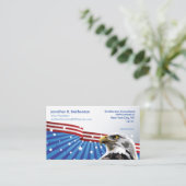 Patriotic Eagle Visitekaartje (Staand voorkant)