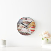 Patriotic Eagle Wall Clock Ronde Klok (Huis)