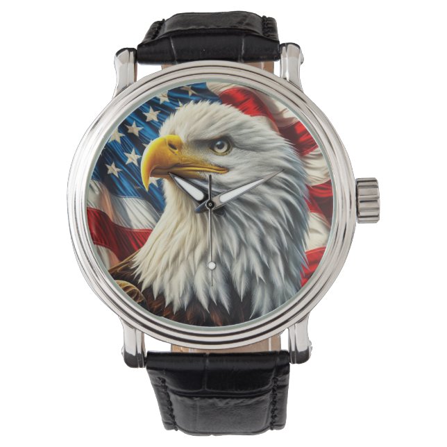 Patriotic Eagle Watch Horloge (Voorkant)