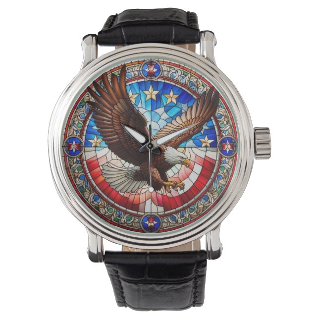 Patriotic Eagle Watch Horloge (Voorkant)