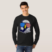 Patriotic Eagle with Sunglasses Fourth Of July Men T-shirt (Voorkant volledig)