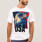 Patriotic Eagle Zonnebril T-shirt (Voorkant)