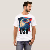 Patriotic Eagle Zonnebril T-shirt (Voorkant volledig)