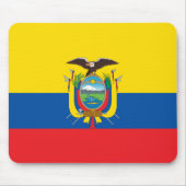 Patriotic Ecuador Flag Muismat (Voorkant)