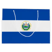 Patriotic El Salvador Flag Groot Cadeauzakje (Achterkant)