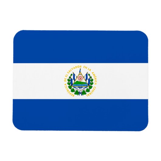 Patriotic El Salvador Flag Magneet (Horizontaal)