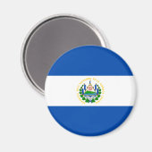 Patriotic El Salvador Flag Magneet (Voorkant / Achterkant)