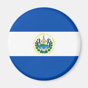 Patriotic El Salvador Flag Magneet