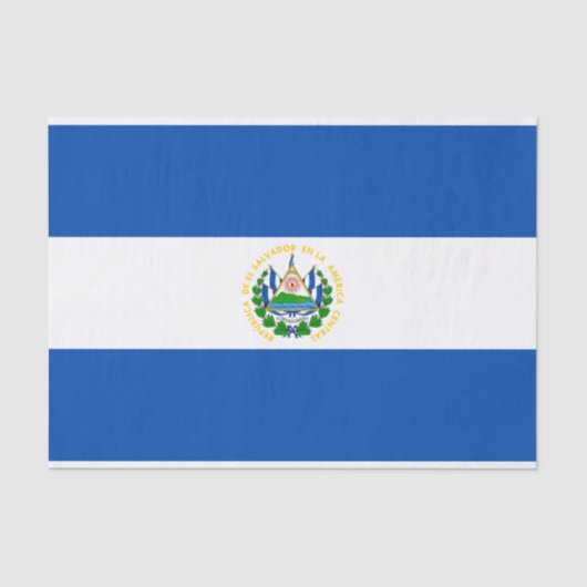 Patriotic El Salvador Flag Tissuepapier (Voorkant)