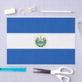 Patriotic El Salvador Flag Tissuepapier (Craft)