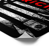 Patriotic Electrician American Flag Fathers Day  Poster (Hoek)