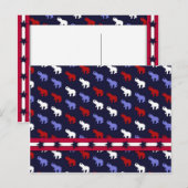 Patriotic Elephants Briefkaart (Voorkant / Achterkant)