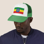 Patriotic Ethiopia Flag Trucker Pet (In situ)