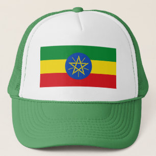 Patriotic Ethiopia Flag Trucker Pet