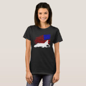 Patriotic F 4 PHANTOM McDonnell Douglas America fl T-shirt (Voorkant volledig)