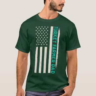 Patriotic Farming Farm Agriculture Turkey Farmer D T-shirt