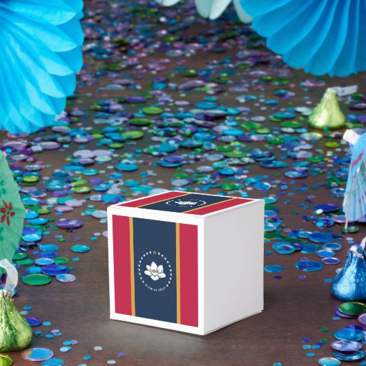 Patriotic favor box with Flag of Mississippi, USA Bedankdoosjes (Feest)