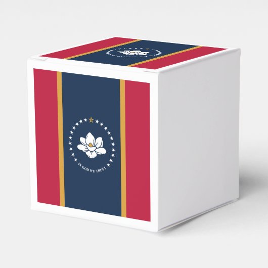 Patriotic favor box with Flag of Mississippi, USA Bedankdoosjes (Voorkant Zijde)