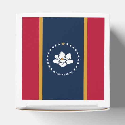Patriotic favor box with Flag of Mississippi, USA Bedankdoosjes (Bovenkant)